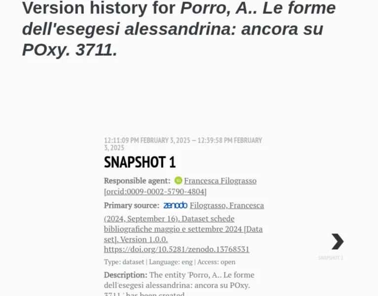A snapshot in the time machine timeline with the 'View version' button highlighted.